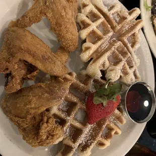 Chicken and waffles