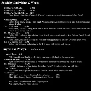 Lunch Menu 2