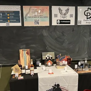 a table covered with bottles of alcohol