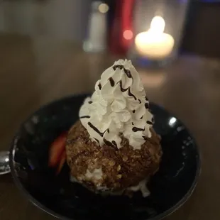 Deep fried ice cream