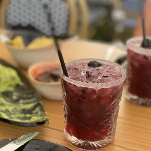 Blackberry margaritas