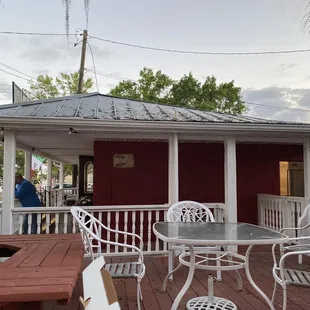 Outside dining