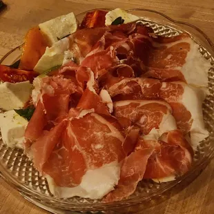 Prosciutto and fresh mozz