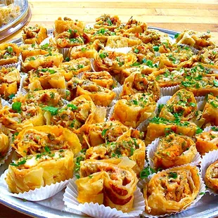 Crawfish Strudel Hors D&apos;oeuvres tray