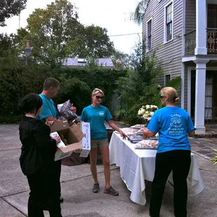 Staff Prepping the  Bianchi House for a wedding