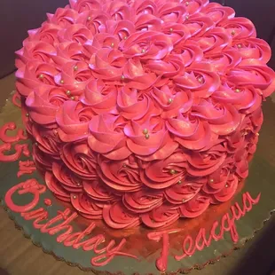 Rose cake with marble filling.. Delicious
