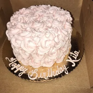 Rose Gold Rosette with strawberry filling Cake