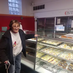 My sister loved Calumet Bakeries blueberry cheese coffee cake.