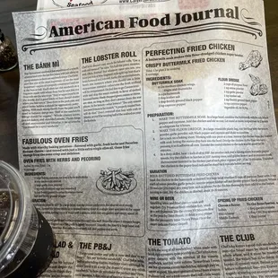 My leftover chili shrimp wrap underneath the new paper liner with Chef John recipes!