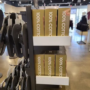 Flip flops and cotton underwear