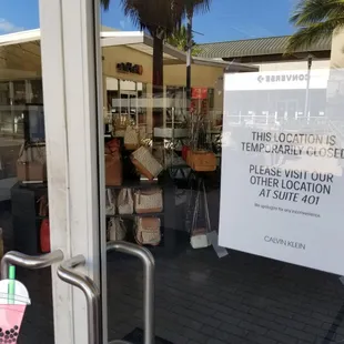 6.5.20 closed.  At least there's another CK store open.  Prob not as many accessories...