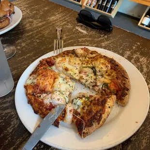 Garlic Shrimp pizza
