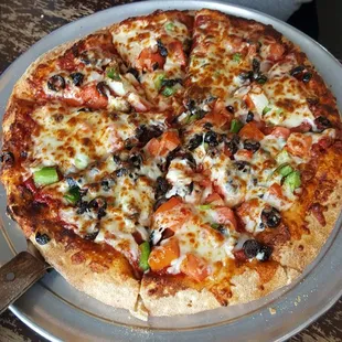 Vegetable pizza.