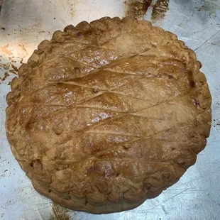 The French king cake from Poupart Bakery in Lafayette they sell here was delicious! Has a subtle almond cream filling