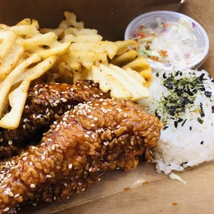 Chicken strip meal  TENDER BOX