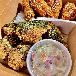 10pc wings - furigake and red