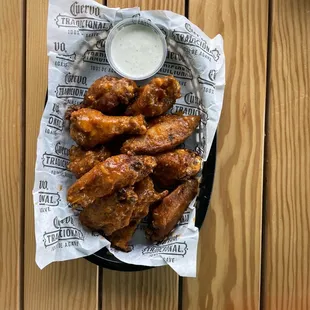 Inferno wings - actually hot, so good!