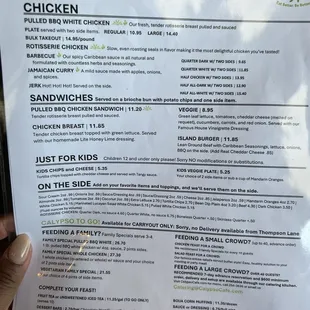 a hand holding a menu