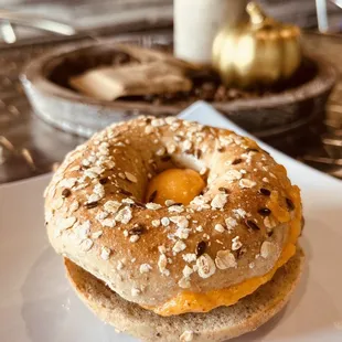 Breakfast bagel - SO good!