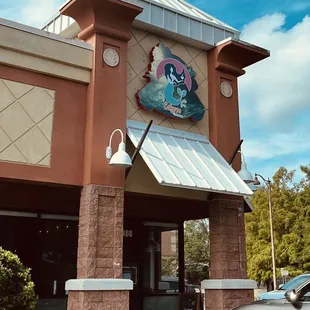 a car parked outside