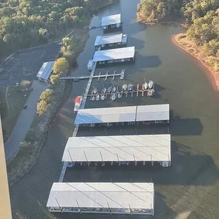 Birds eye view of Calypso Cove from above! Endless opportunities for wonderful memories, fishing, and boating joy!