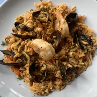 Seafood Orzo