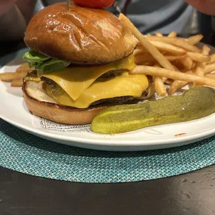Smash Burger and Fries