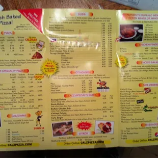 Inside menu