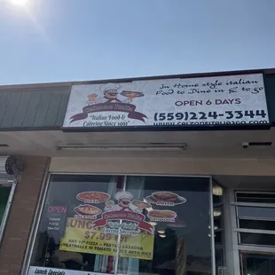 the front of a restaurant