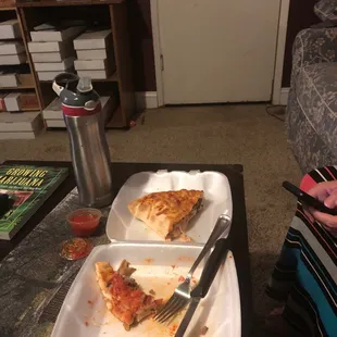 Half of a Deluxe Calzone