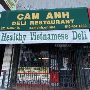 the front of a restaurant