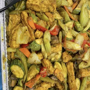 Tofu and vegetables ! For vegan lovers