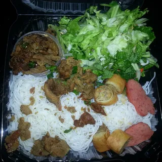 11C. Rice Stick with Eggroll and Grilled Pork