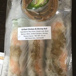 Grilled Chicken and Shrimp Roll