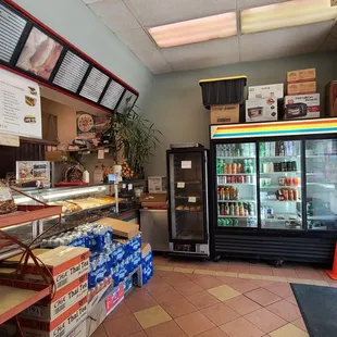 the inside of the store