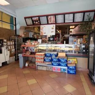 the interior of the store