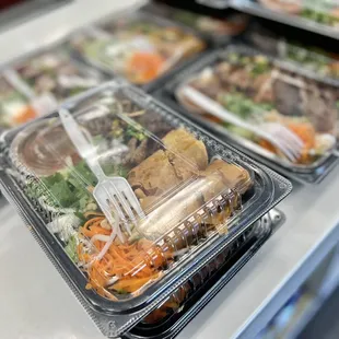  variety of food in plastic containers