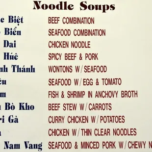 Noodle Soups