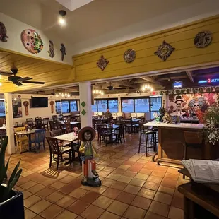 the dining area