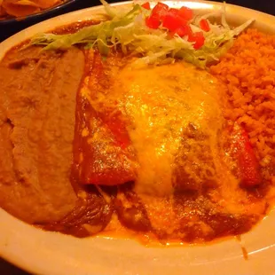 Chicken Enchilada Plate