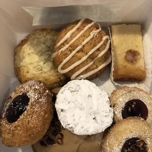 a variety of pastries