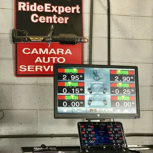 Here at Camara's we do alignments as well.