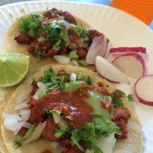 Ok broke down order two more al pastor yummm