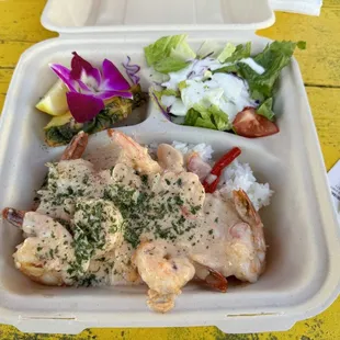 Spicy garlic shrimp..