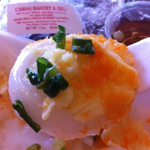 banh beo with shrimp, a great savory lunch dish.