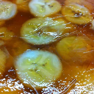 close-up of the deliciousness of banh chuoi