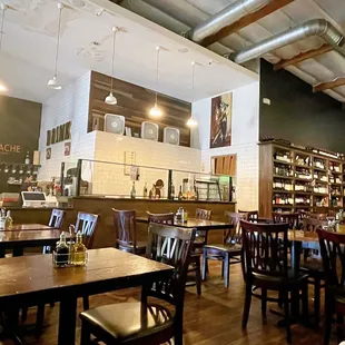 the interior of a restaurant