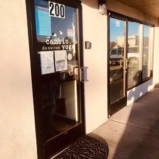 Upstairs studio entrance