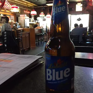 Smells good, like burgers, inside this place