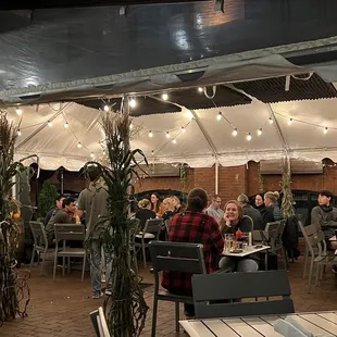 outdoor patio dining area